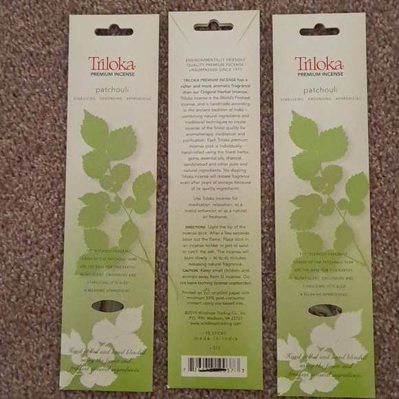 Triloka Premium Incense Patchouli - Picture 1 of 1